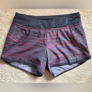 SUGOI Women's Multicolor Striped Athletic Shorts
